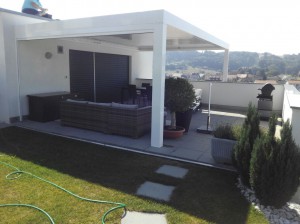 realisation Pergola 6,2x4,2 + store lateral. Courgevaux 2                 